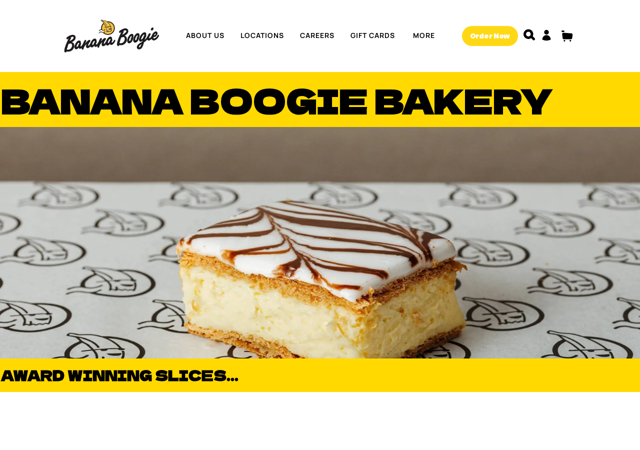 Banana Boogie Bakery website preview
