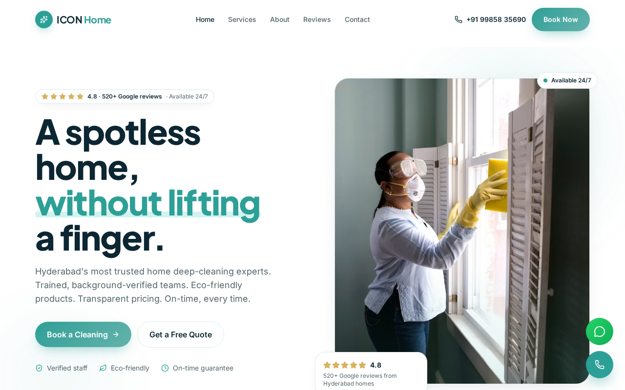 Icon Sparkle Book website preview